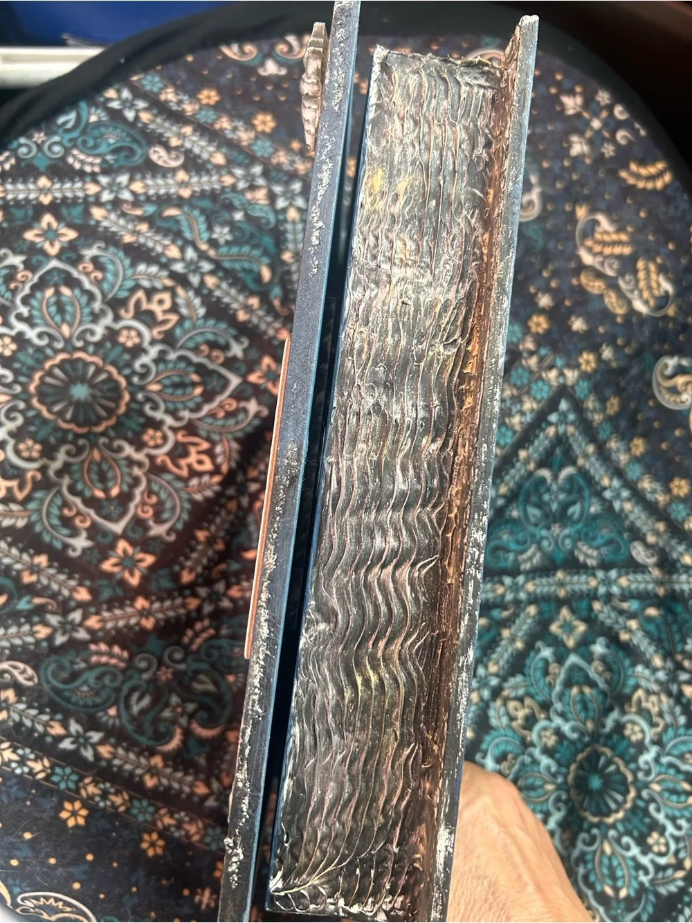 Decorative Faux Book - Silver and Blue Home Accent
